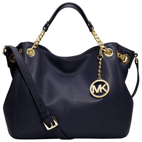 michael kors purses with chain|Michael Kors navy shoulder purse.